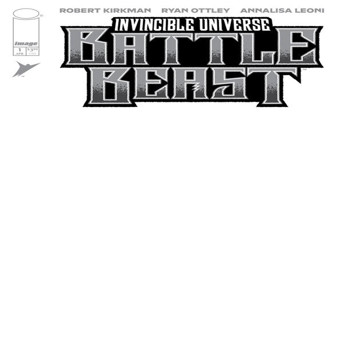 Invincible Universe: Battle Beast #1 Cover I Blank Variant