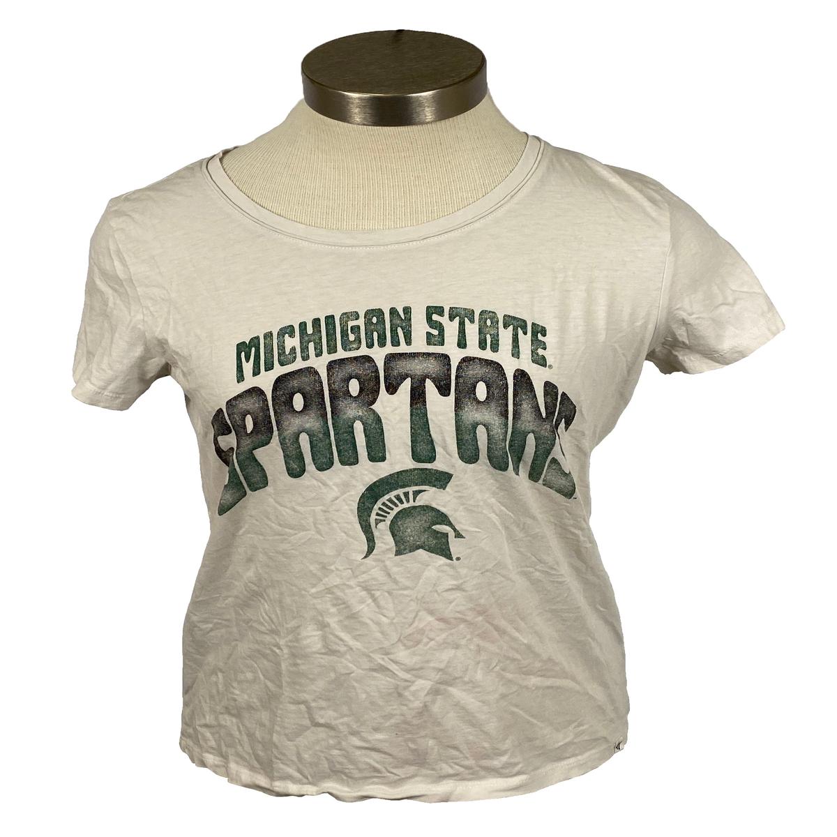 '47 Brand White MSU T-Shirt Women's Size S