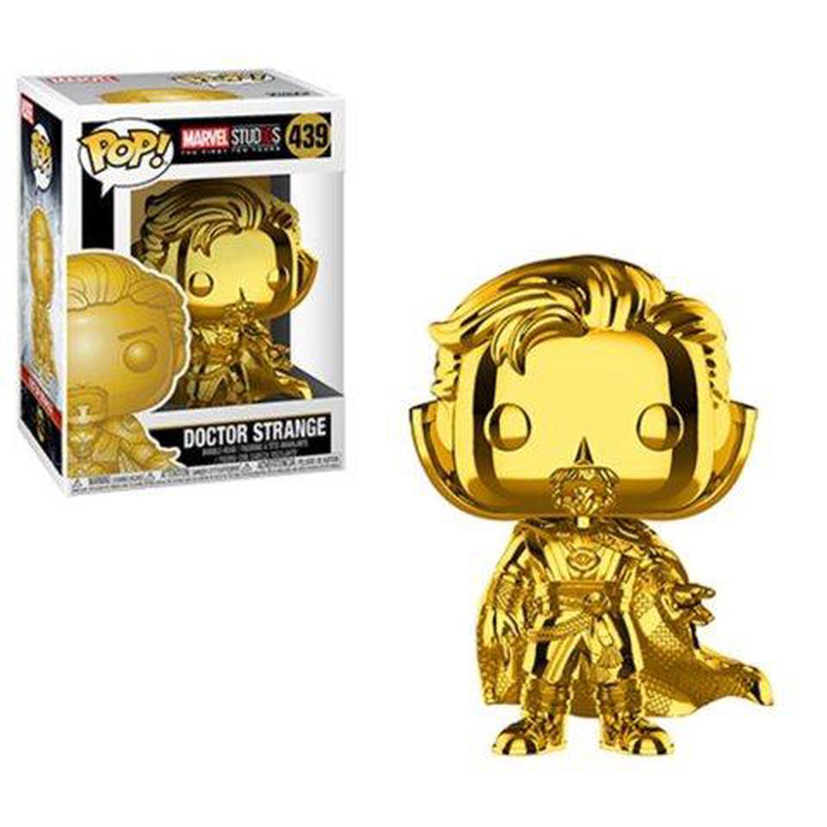 (Light Box Damage) Funko Pop! Marvel 10th Anniversary Chrome Doctor Strange #439